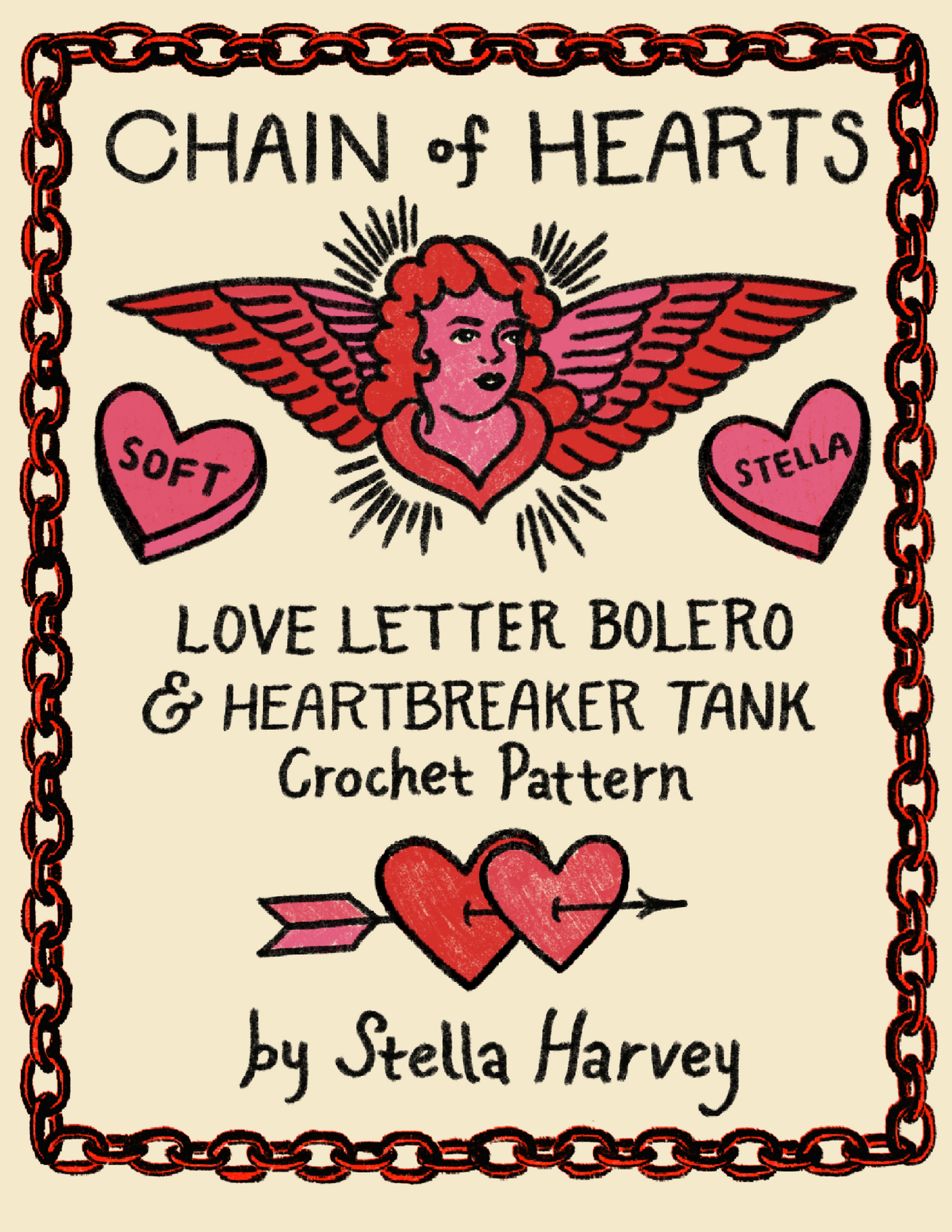 Chain of Hearts Crochet Pattern