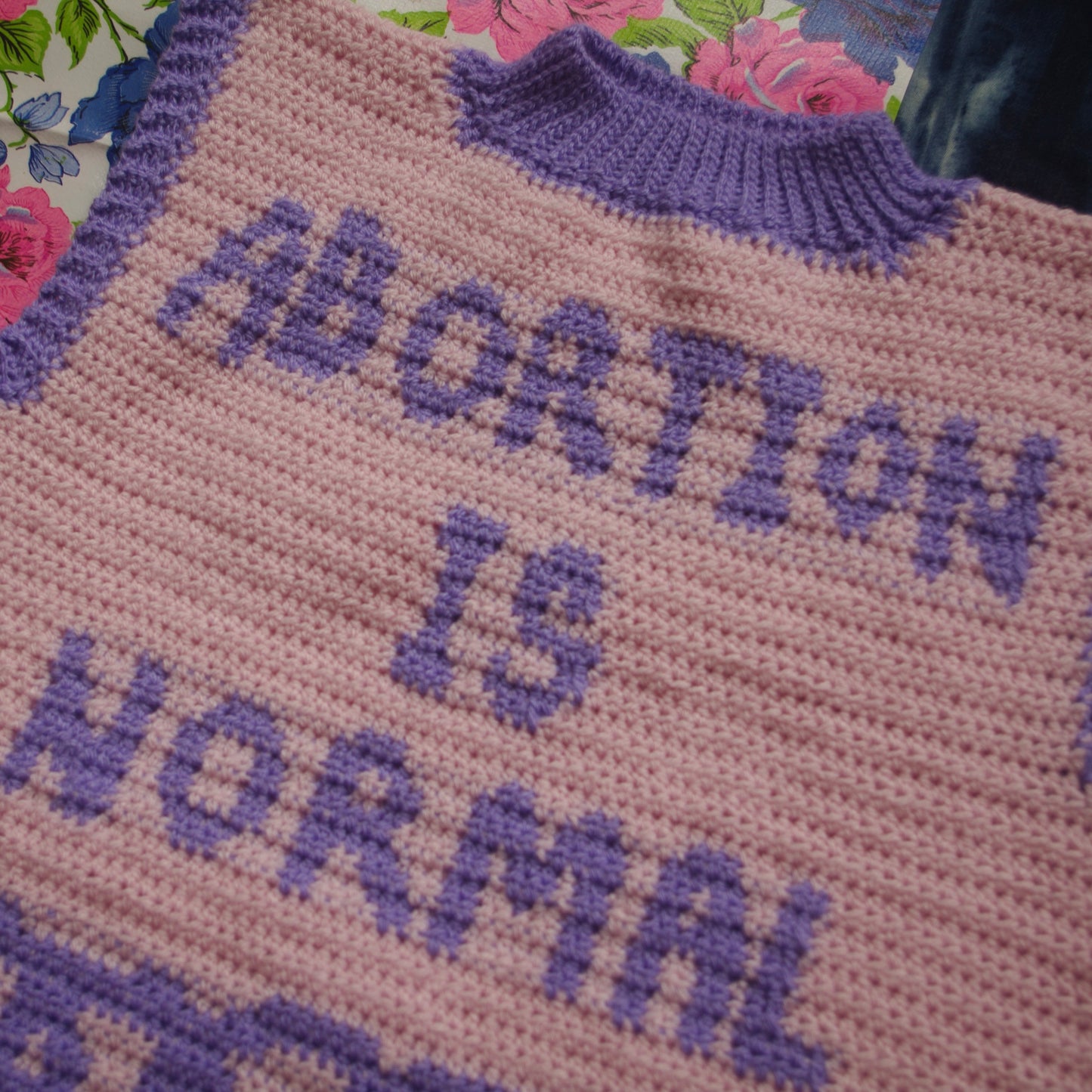 Custom Abortion is Normal Crochet Top