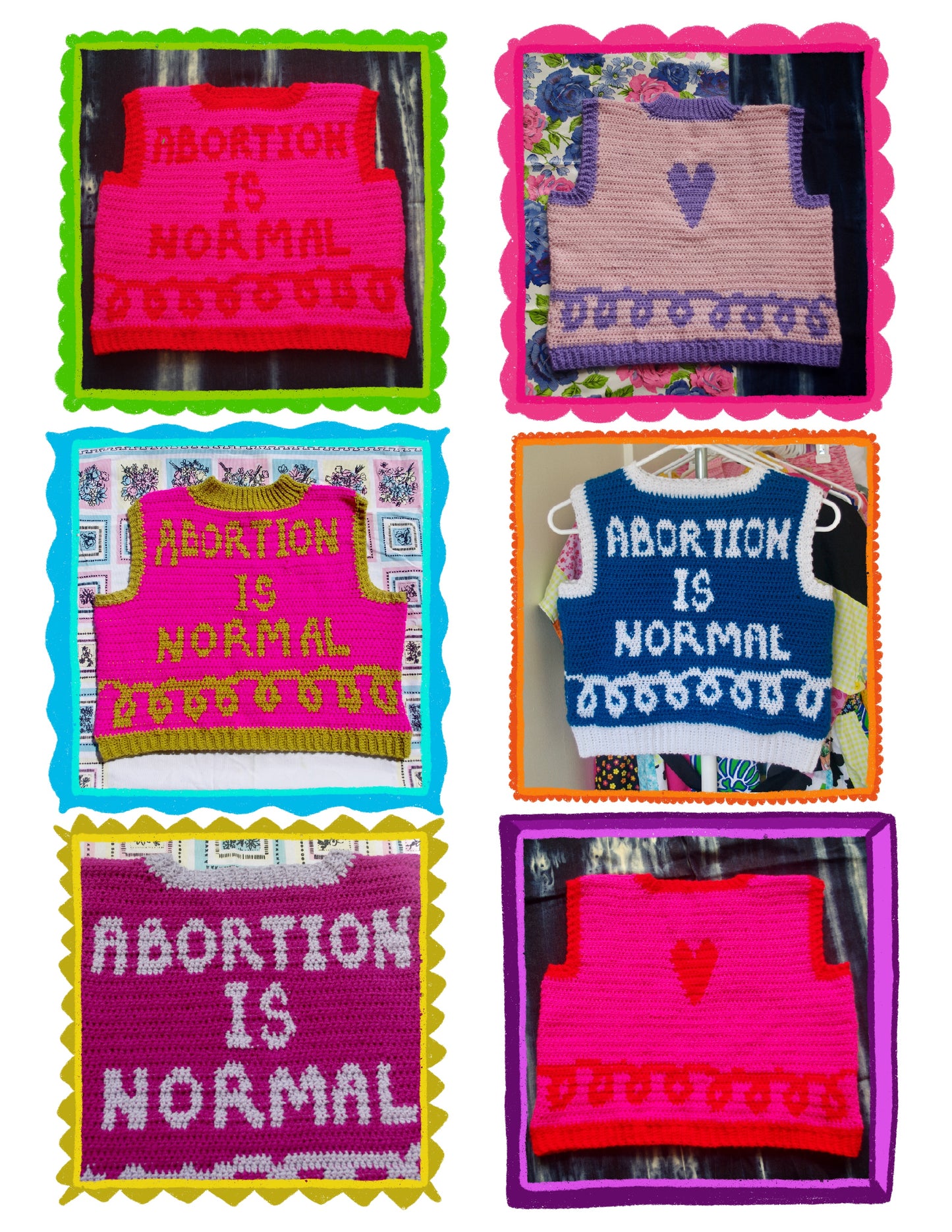 Abortion is Normal Crochet Pattern